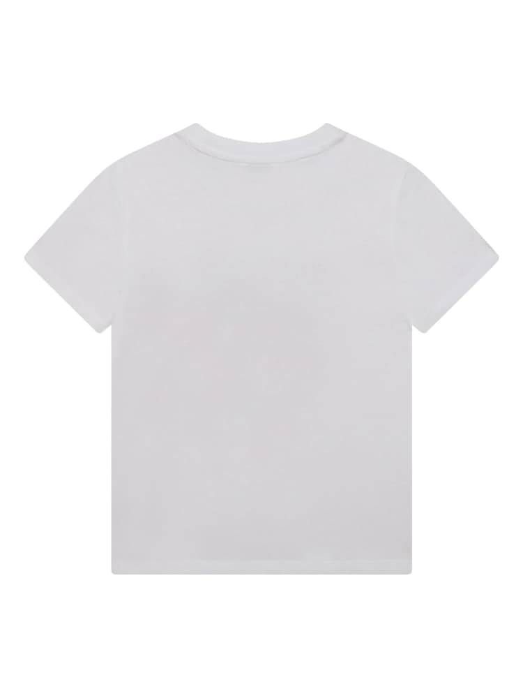 KENZO KIDS Tiger Multi/White Print Logo T-Shirt - Image 2 of 2