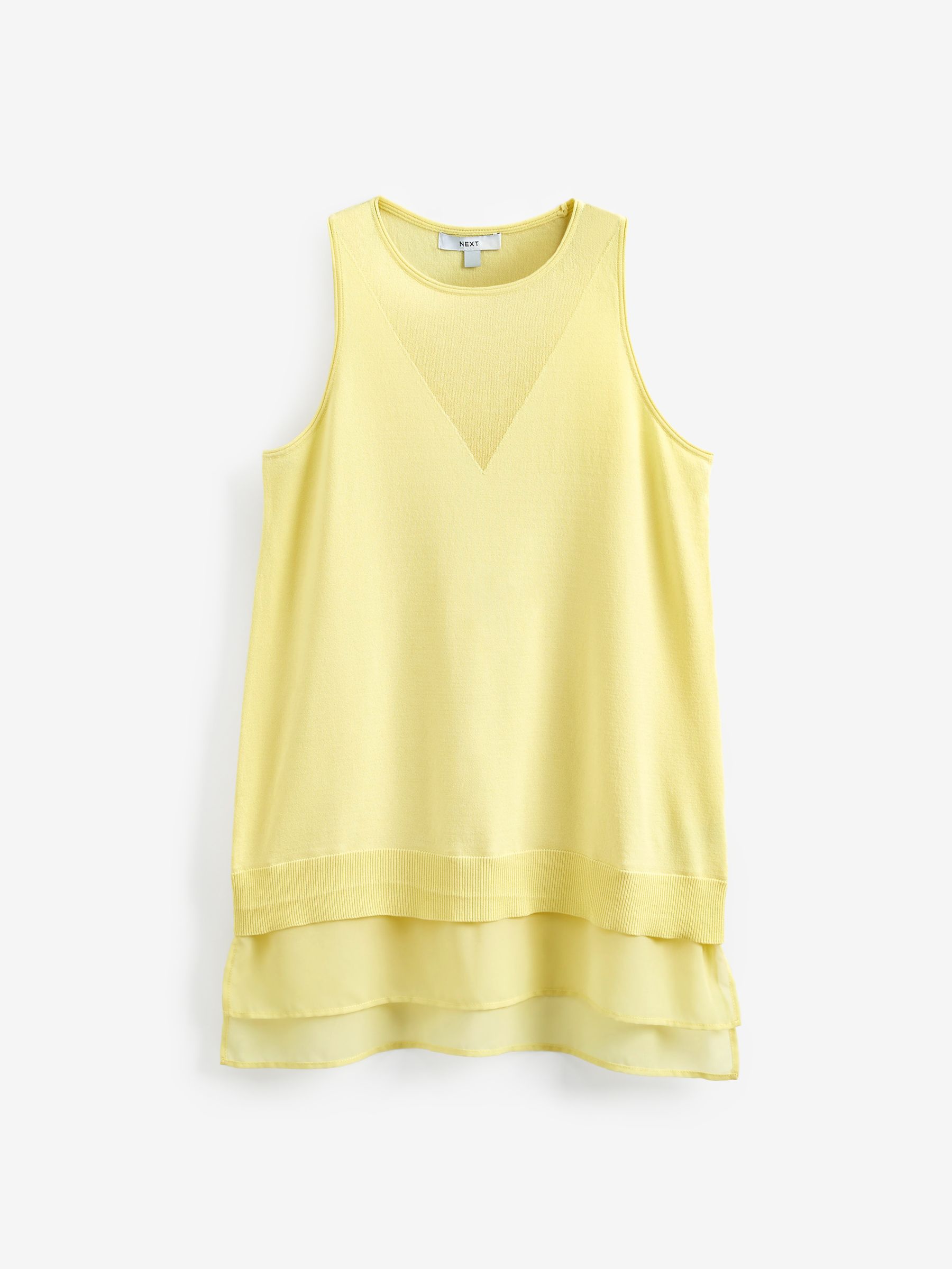 トップス LIGHT SHEER LAYERED KNIT VEST LIGHT SHEER LAYERED KNIT VEST