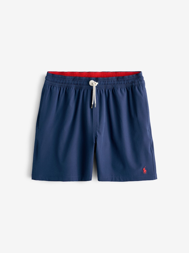 Polo Ralph Lauren Navy Traveller Swim Shorts - Image 6 of 6