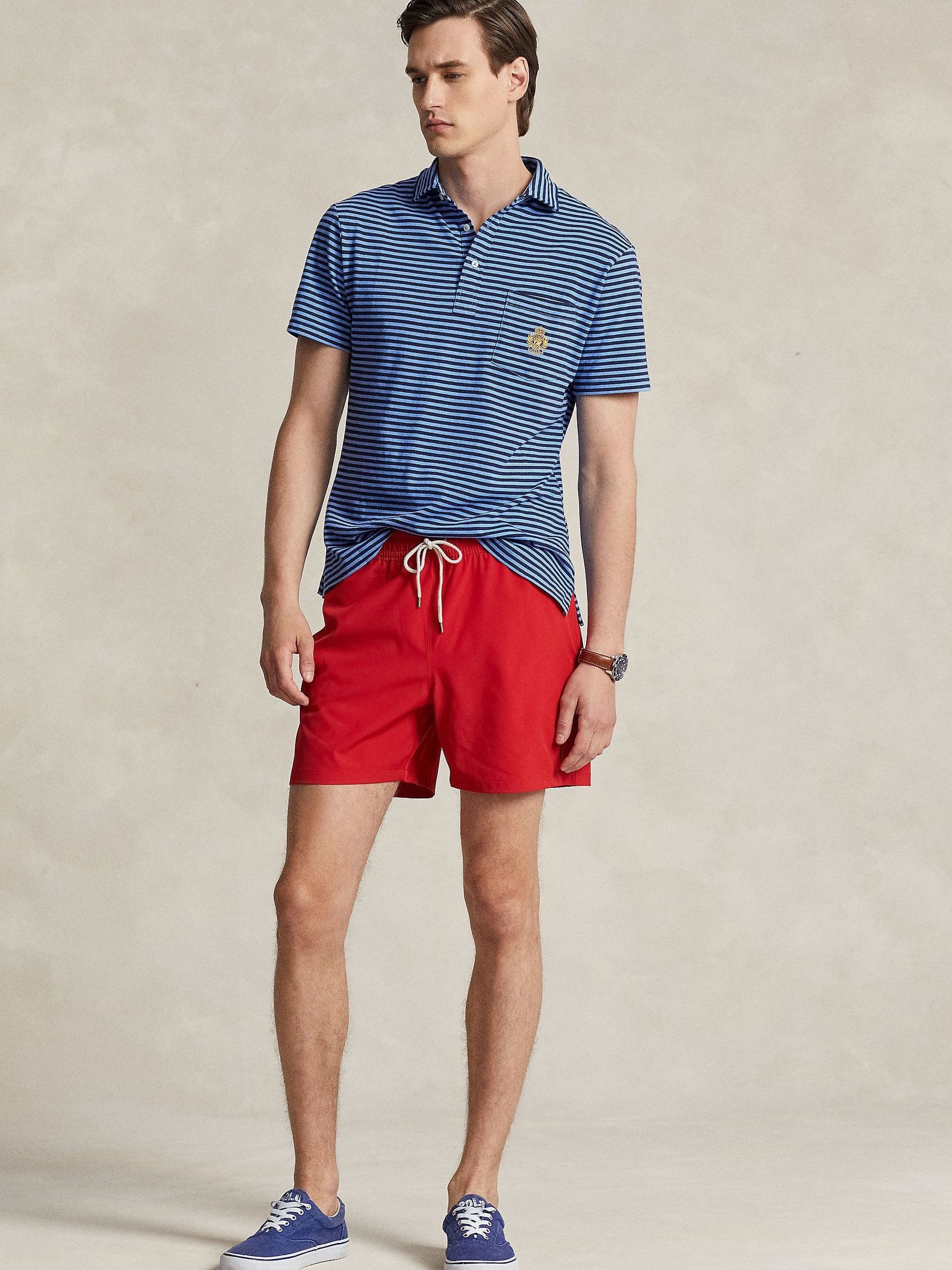 Buy Червоний - Polo Ralph Lauren Мандрівник 5.7дюймів шорти для