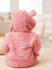 Pink Baby Cosy Teddy Borg Fleece Bear Jacket (0mths-2yrs) - Image 3 of 5