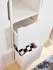 White Compton Kids Triple Wardrobe - Image 5 of 11