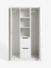 White Compton Kids Triple Wardrobe - Image 7 of 11