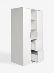 White Compton Kids Triple Wardrobe - Image 9 of 11
