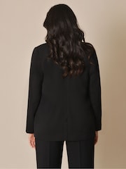 Live Unlimited Black Curve Woven Blazer - Image 1 of 6