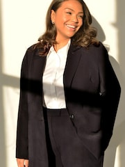 Live Unlimited Black Curve Woven Blazer - Image 6 of 6