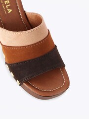 Carvela Comfort Brown/Beige SETTANTA MULE Flip Flop and Sandals - Image 5 of 5