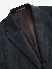 Blue Regular Fit Check Signature Suit Jacket - Image 10 of 13