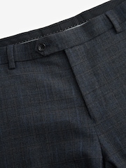 Blue Regular Fit Check Signature Suit: Trousers - Image 8 of 11