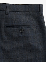 Blue Regular Fit Check Signature Suit: Trousers - Image 9 of 11