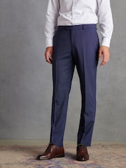 Blue Tailored Fit Signature Wool Textured Suit Trousers - Image 1 of 10