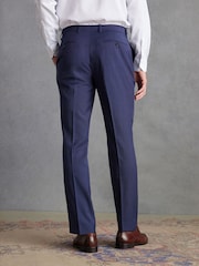 Blue Tailored Fit Signature Wool Textured Suit Trousers - Image 5 of 10