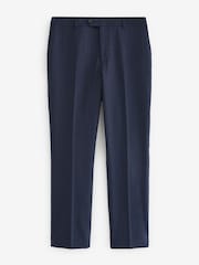 Blue Tailored Fit Signature Wool Textured Suit Trousers - Image 7 of 10