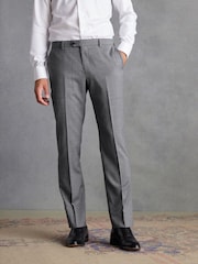 Grey Tailored Fit Signature Wool Textured Suit Trousers - Image 1 of 11