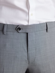 Grey Tailored Fit Signature Wool Textured Suit Trousers - Image 6 of 11