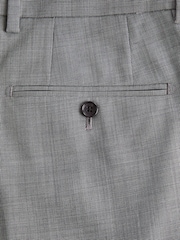 Grey Tailored Fit Signature Wool Textured Suit Trousers - Image 9 of 11