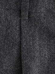 Charcoal Grey Slim Fit Signature Moons British Fabric Textured Suit Trousers - Image 7 of 9