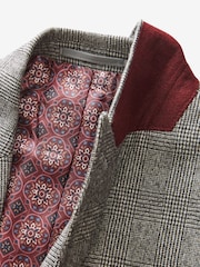 Grey Double Breasted Signature EA Matthews British Fabric Check Suit Jacket - Image 13 of 15