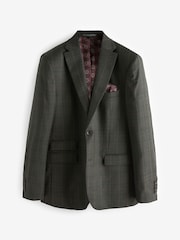 zelena - Karirasta moška jakna po meri Empire Mills British Fabric - Slika 6 iz 11