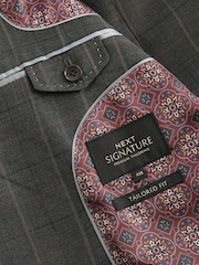 zelena - Karirasta moška jakna po meri Empire Mills British Fabric - Slika 7 iz 11