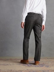 Green Tailored Fit Signature Empire Mills British Fabric Check Suit Trousers - Image 3 of 10