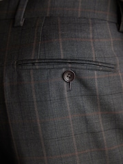 Green Tailored Fit Signature Empire Mills British Fabric Check Suit Trousers - Image 5 of 10