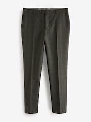 Green Tailored Fit Signature Empire Mills British Fabric Check Suit Trousers - Image 6 of 10