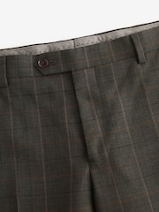 Green Tailored Fit Signature Empire Mills British Fabric Check Suit Trousers - Image 7 of 10