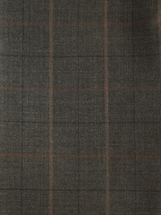 Green Tailored Fit Signature Empire Mills British Fabric Check Suit Trousers - Image 9 of 10