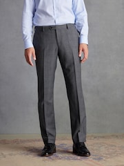 Grey Tailored Fit Signature British Fabric Check Suit Trousers - Image 1 of 10