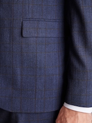 Marineblau/blau - Signature, Slim-Fit-Anzugjacke aus italienischem Stoff mit Karomuster - Bild 8 von 14