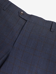 Marineblau/blau - Signature-Slim-Fit-Anzughose aus italienischem Stoff mit Karomuster - Bild 10 von 12