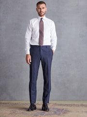 Marineblau/blau - Signature-Slim-Fit-Anzughose aus italienischem Stoff mit Karomuster - Bild 2 von 12