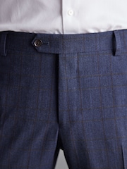 Marineblau/blau - Signature-Slim-Fit-Anzughose aus italienischem Stoff mit Karomuster - Bild 6 von 12