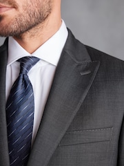 Grey Slim Fit Signature Zignone Italian Fabric Suit Jacket - Image 4 of 11