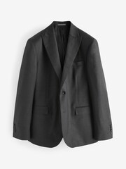 Grey Slim Fit Signature Zignone Italian Fabric Suit Jacket - Image 6 of 11