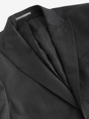 Grey Slim Fit Signature Zignone Italian Fabric Suit Jacket - Image 8 of 11