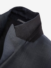 Blue Slim Fit Signature Zignone Italian Fabric Suit Jacket - Image 7 of 12
