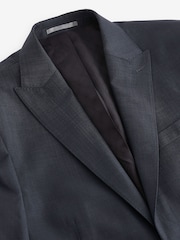 Blue Slim Fit Signature Zignone Italian Fabric Suit Jacket - Image 8 of 12