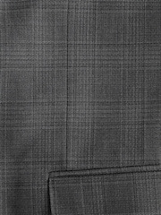 Grey Skinny Signature Zignone Italian Fabric Check Suit: Jacket - Image 11 of 11