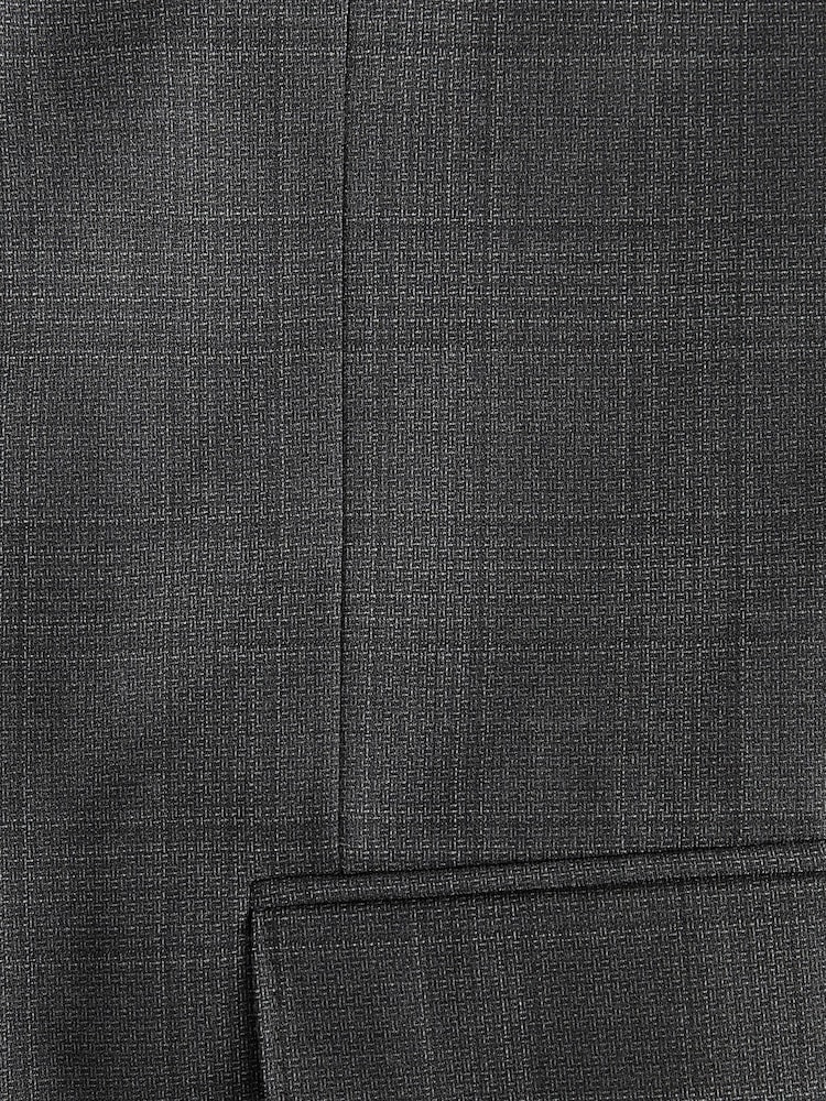 Grey Skinny Signature Zignone Italian Fabric Check Suit: Jacket - Image 11 of 11