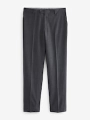 Charcoal Grey Regular Fit Signature TG Di Fabio Italian Fabric Check Suit Trousers - Image 7 of 11