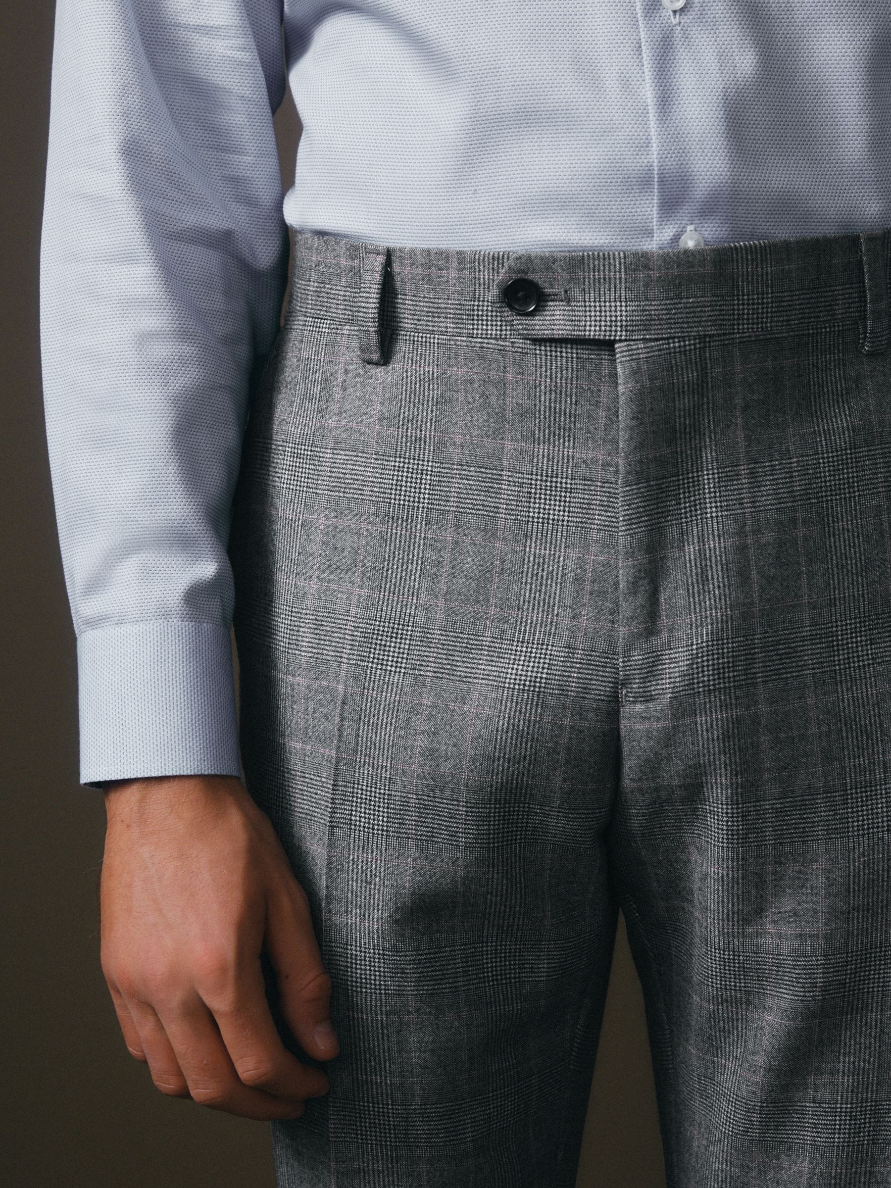 Buy Grey Slim Fit Signature Cerruti Wool Check Suit Trousers Buy Grey Slim Fit Signature Cerruti Wool Check Suit Trousers