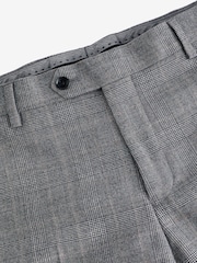 Grey Slim Fit Signature Cerruti Wool Check Suit Trousers - Image 8 of 11