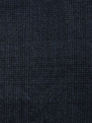 Navy Blue Slim Fit Signature Cerruti Wool Check Suit Jacket - Image 11 of 12