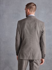 Taupe - Signature Marzotto Strukturierte Anzugjacke aus italienischen Material in Slim Fit - Bild 3 von 7