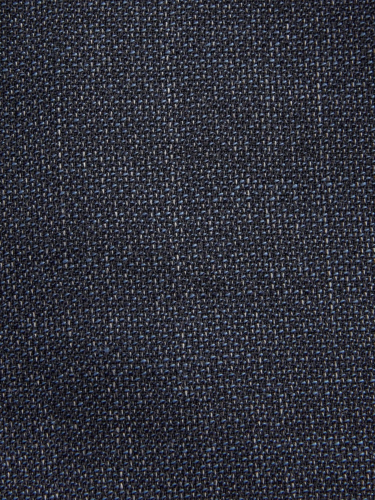 Navy Slim Fit Signature Marzotto Italian Fabric Textured Suit Jacket - Image 8 of 8