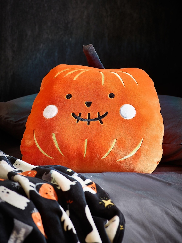 Orange Halloween Pumpkin Cushion - Image 2 of 5 Orange Halloween Pumpkin Cushion - Image 2 of 5