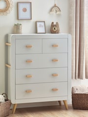 Grey Alix Kids 5 Drawer Chest of Drawers - Image 1 of 7