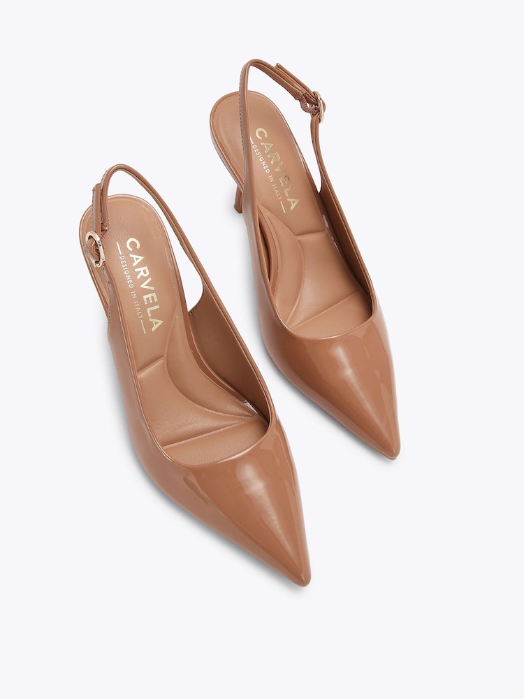 Carvela Beige Spirit Sling Shoes - Image 2 of 4